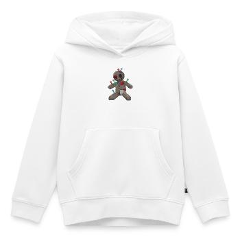 Phasmophobia Voodoo Puppe mit bunte Nadeln - Kinder Premium Organic Hoodie - Weiß - Vorne - AI Model Kid Female (0cm)