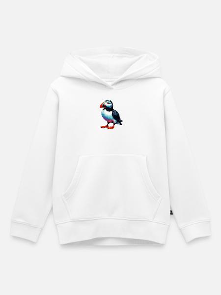 Papageitaucher - Kinder Premium Organic Hoodie - Weiß