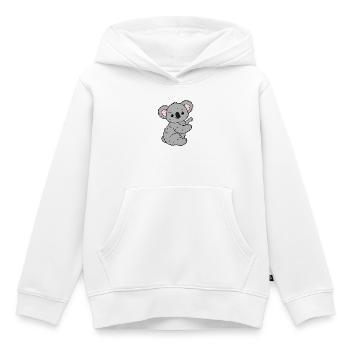Koala Koala Bear - Kids Premium Organic Hoodie - white - Front - AI Model Kid Female (0cm)