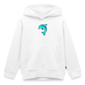 Delfin - Kinder Premium Organic Hoodie - Weiß - Vorne - AI Model Kid Female (0cm)