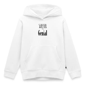 Neveu Trop Génial - Sweat Premium à capuche enfant bio - blanc - Devant - AI Model Kid Female (0cm)