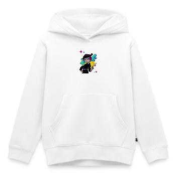 Musikalisches Mädchen - Kinder Premium Organic Hoodie - Weiß - Vorne - AI Model Kid Female (0cm)