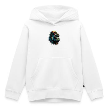 Gorilla - Kinder Premium Organic Hoodie - Weiß - Vorne - AI Model Kid Female (0cm)