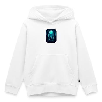 Pins au clair de lune - Sweat Premium à capuche enfant bio - blanc - Devant - AI Model Kid Female (0cm)