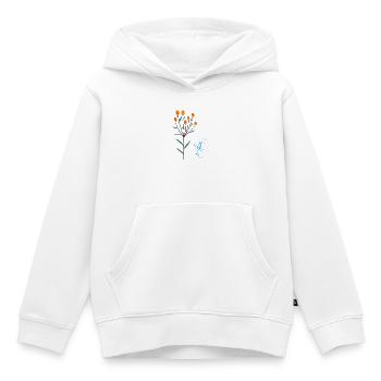 Qualle - Kinder Premium Organic Hoodie - Weiß - Vorne - AI Model Kid Female (0cm)