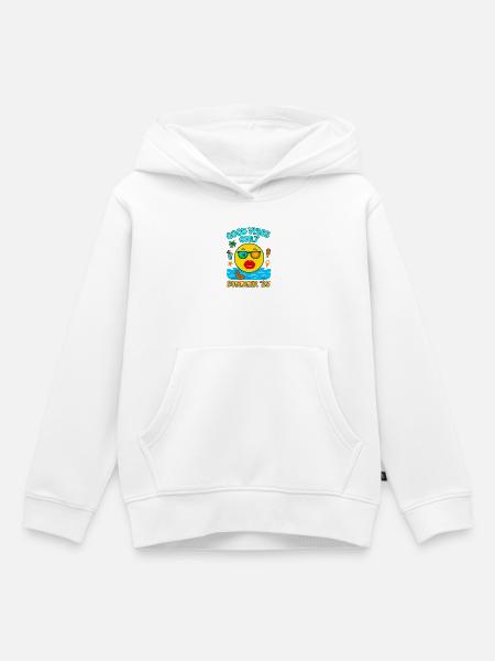 Küsse - Kinder Premium Organic Hoodie - Weiß