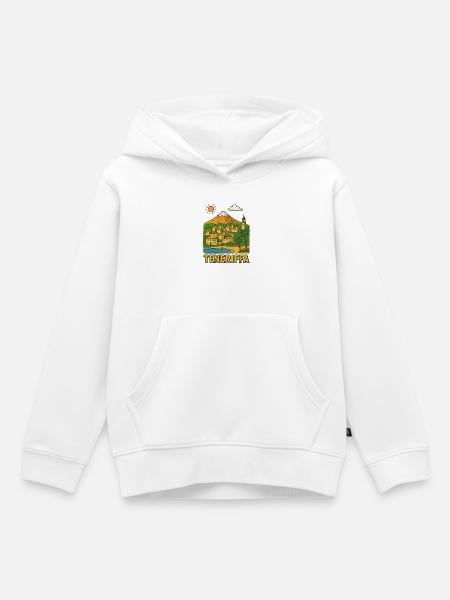teneriffa - Kinder Premium Organic Hoodie - Weiß