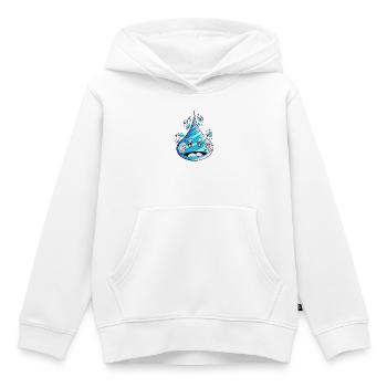 Awakened Water Drop - Kids Premium Organic Hoodie - white - Front - AI Model Kid Female (0cm)