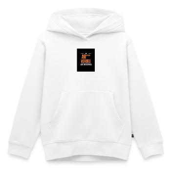 Past the ass - Kids Premium Organic Hoodie - white - Front - AI Model Kid Female (0cm)