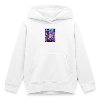 Or magique élémentaire - Sweat Premium à capuche enfant bio - blanc - Devant - AI Model Kid Female (0cm)