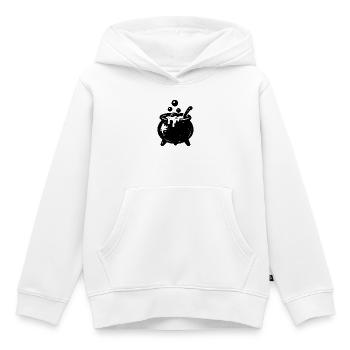 Hexenkessel Blubberzauber - Kinder Premium Organic Hoodie - Weiß - Vorne - AI Model Kid Female (0cm)