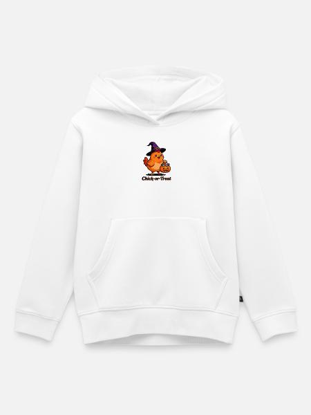 Chick-Or-Treat - Kinder Premium Organic Hoodie - Weiß