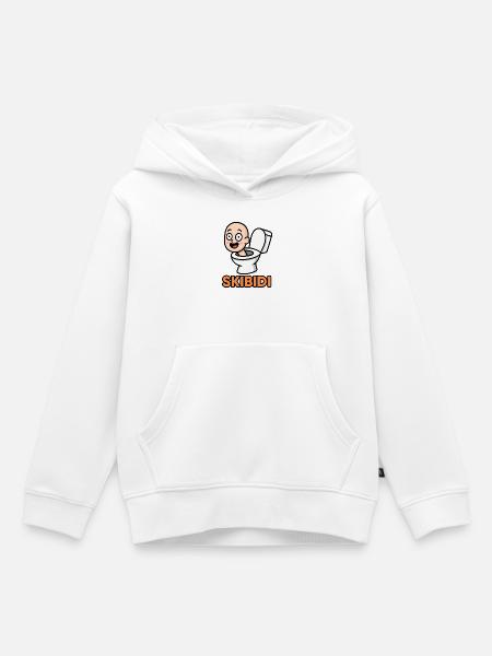 Skibidi Spaß - Kinder Premium Organic Hoodie - Weiß