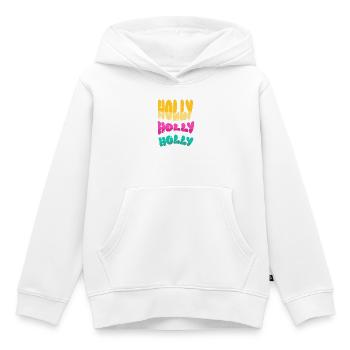 Holly Holiday Dreifarbig - Kinder Premium Organic Hoodie - Weiß - Vorne - AI Model Kid Female (0cm)