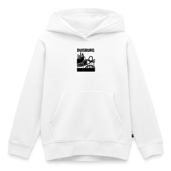Monument de Duisbourg - Sweat Premium à capuche enfant bio - blanc - Devant - AI Model Kid Female (0cm)