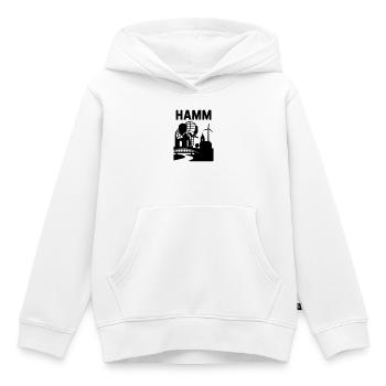 Monument de Hamm Westphalie - Sweat Premium à capuche enfant bio - blanc - Devant - AI Model Kid Female (0cm)