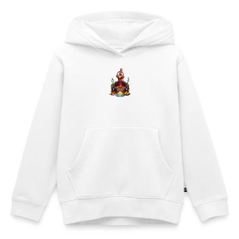 Thanksgiving Drôle Dinde de Thanksgiving - Sweat Premium à capuche enfant bio - blanc - Devant - AI Model Kid Female (0cm)