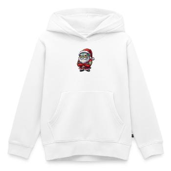 Grumpy Goblin Santa - Kids Premium Organic Hoodie - white - Front - AI Model Kid Female (0cm)