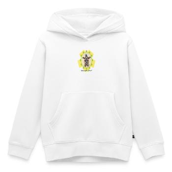 Skunk_Know_your_Power - Sweat Premium à capuche enfant bio - blanc - Devant - AI Model Kid Female (0cm)