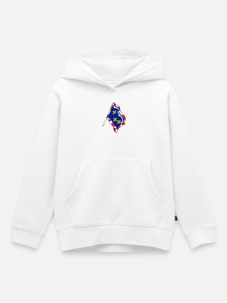 Flagge Centre-Val de Loire - Kinder Premium Organic Hoodie - Weiß