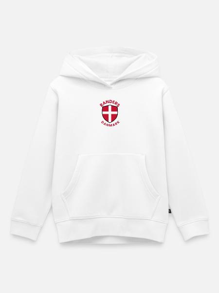 Flagge des Randers-Dänemarks Schildes - Kinder Premium Organic Hoodie - Weiß