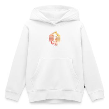 Un motif réservé aux races - Sweat Premium à capuche enfant bio - blanc - Devant - AI Model Kid Female (0cm)