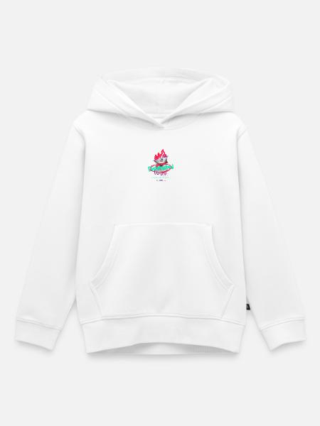 Neon-Graffiti-Büstencollage - Kinder Premium Organic Hoodie - Weiß