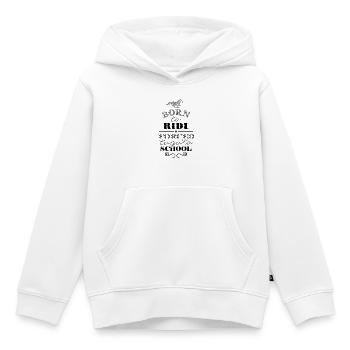 Born to Ride Forced to go to School - Kids Premium Organic Hoodie - white - Front - AI Model Kid Female (0cm)