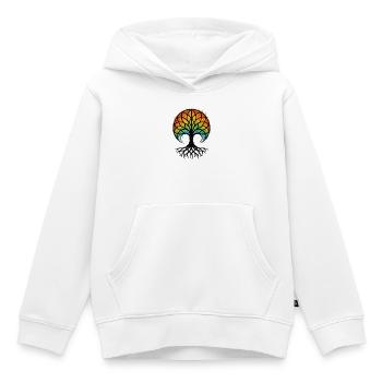 Baum des Lebens – Gaia – Natur - Kinder Premium Organic Hoodie - Weiß - Vorne - AI Model Kid Female (0cm)