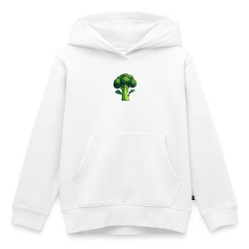 Brokkoli - Kinder Premium Organic Hoodie - Weiß - Vorne - AI Model Kid Female (0cm)