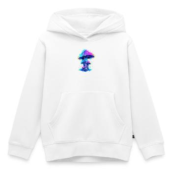Pilz  - Kinder Premium Organic Hoodie - Weiß - Vorne - AI Model Kid Female (0cm)