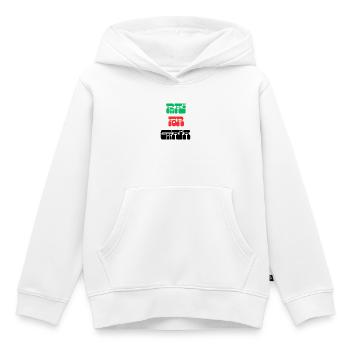 BETE FÜR GWADA - Kinder Premium Organic Hoodie - Weiß - Vorne - AI Model Kid Female (0cm)