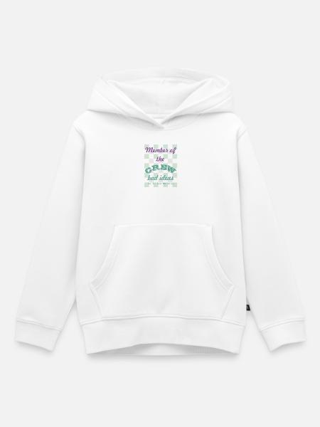 Crew-Mitglied: Schlechte Ideen - Kinder Premium Organic Hoodie - Weiß