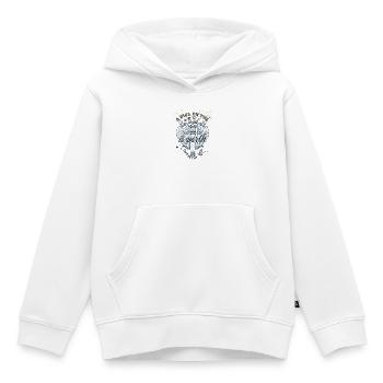 Geflügeltes Motorrad auf der offenen Straße - Kinder Premium Organic Hoodie - Weiß - Vorne - AI Model Kid Female (0cm)