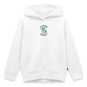 Mème mignon Pigeon drôle sans pensées tête vide - Sweat Premium à capuche enfant bio - blanc - Devant - AI Model Kid Female (0cm)