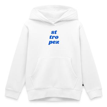 St Tro Pez - Sweat Premium à capuche enfant bio - blanc - Devant - AI Model Kid Female (0cm)