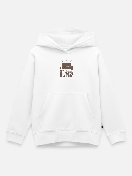 Freiheit - Kinder Premium Organic Hoodie - Weiß