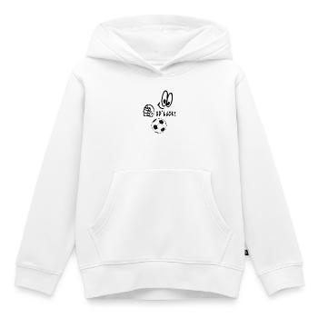 Bonne chance - Sweat Premium à capuche enfant bio - blanc - Devant - AI Model Kid Female (0cm)