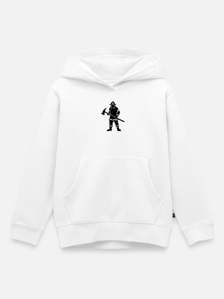 Feuerwehrmann - Kinder Premium Organic Hoodie - Weiß