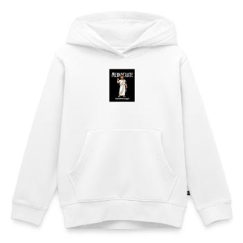 Médiocrate Assez Bien - Sweat Premium à capuche enfant bio - blanc - Devant - AI Model Kid Female (0cm)