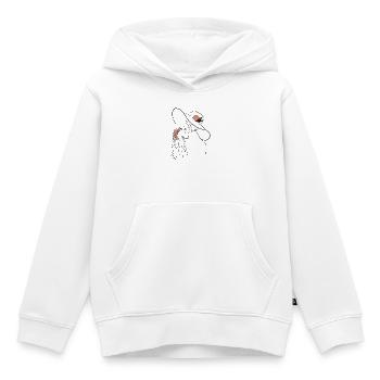 Mère et fille - Sweat Premium à capuche enfant bio - blanc - Devant - AI Model Kid Female (0cm)