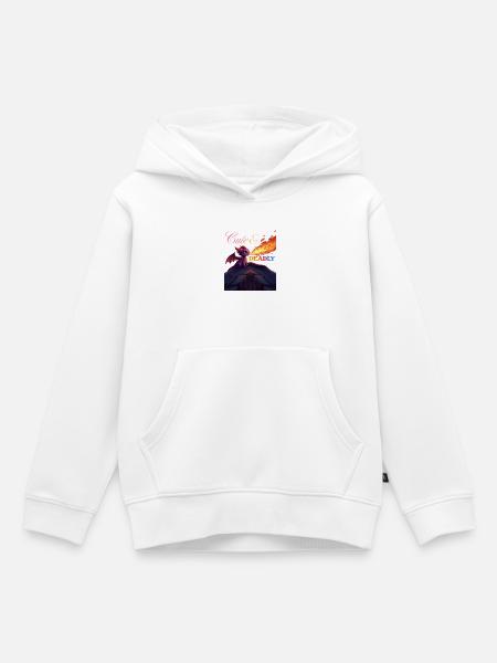 Niedlicher&tödlicher Drache - Kinder Premium Organic Hoodie - Weiß