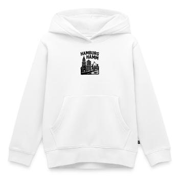 Hamburg Hamm - Kinder Premium Organic Hoodie - Weiß - Vorne - AI Model Kid Female (0cm)