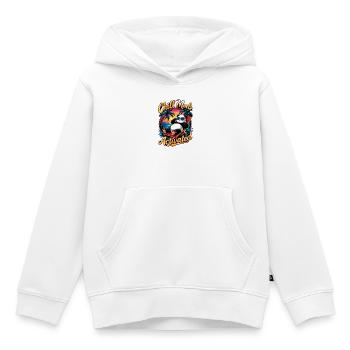 Coucher de soleil Chill Panda - Sweat Premium à capuche enfant bio - blanc - Devant - AI Model Kid Female (0cm)