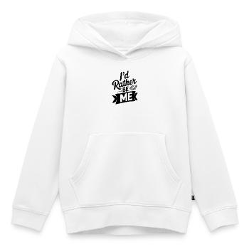 Ich wäre lieber ich selbst - Kinder Premium Organic Hoodie - Weiß - Vorne - AI Model Kid Female (0cm)