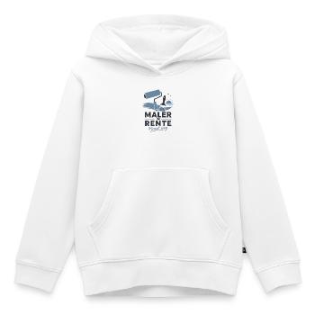 Maler in Rente – Pinsel weg & Farbrolle Grafik - Kinder Premium Organic Hoodie - Weiß - Vorne - AI Model Kid Female (0cm)