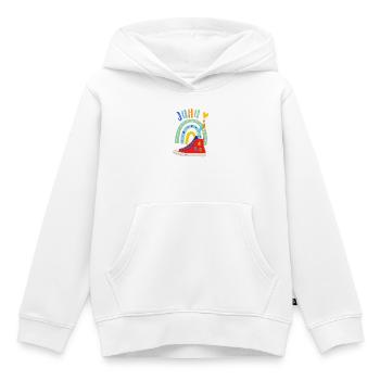 Schulkind  - Kinder Premium Organic Hoodie - Weiß - Vorne - AI Model Kid Female (0cm)