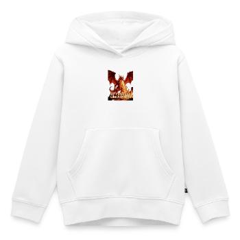 Be as powerful as a dragon - Kids Premium Organic Hoodie - white - Front - AI Model Kid Female (0cm)