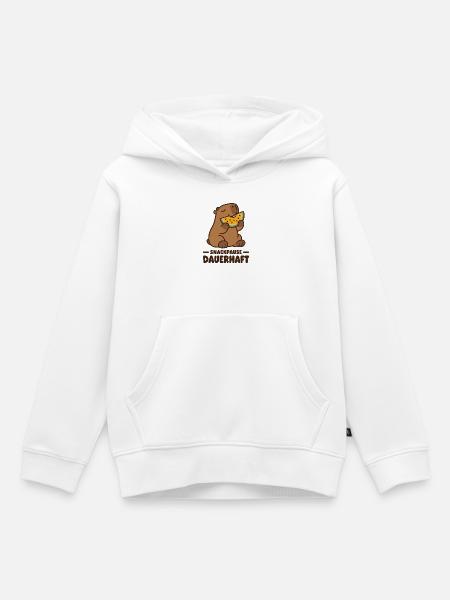 Snackpause dauerhaft Wasserschwein Melone - Kinder Premium Organic Hoodie - Weiß