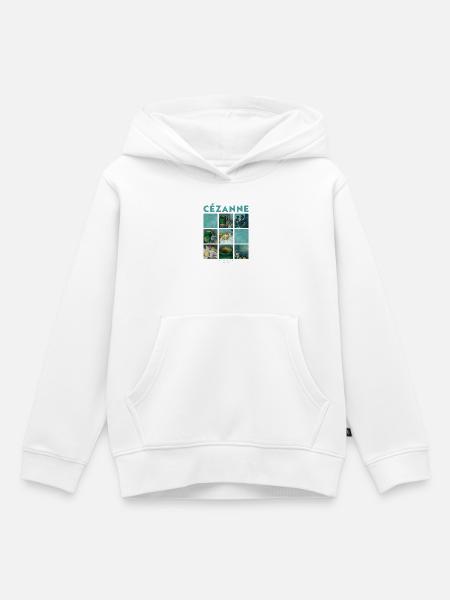 Kunst Malerei von Cezanne Impressionismus - Kinder Premium Organic Hoodie - Weiß
